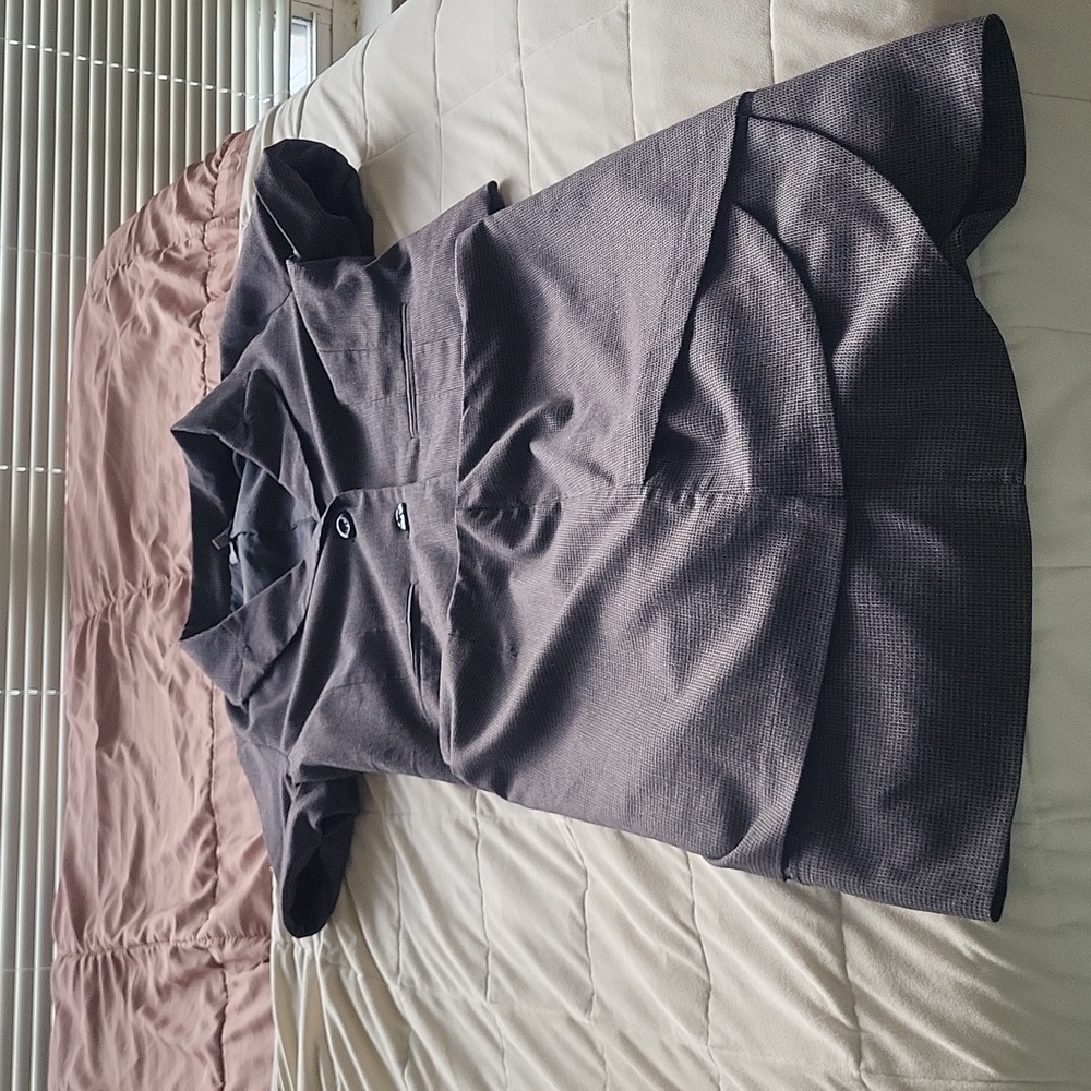 NY COLLECTION Petite Grey Skirt Suit Size Large